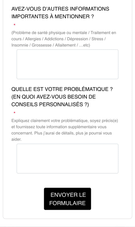 CONSEILS PERSONNALISÉS